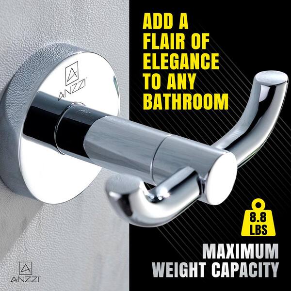 Caster Series Single Robe Hook in Brushed Nickel