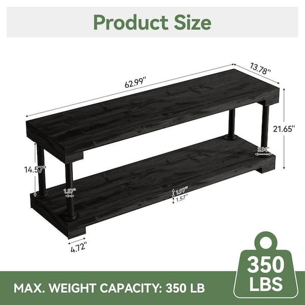TRIBESIGNS WAY TO ORIGIN Tabor Solid Wood TV Stand Fits TVs up to