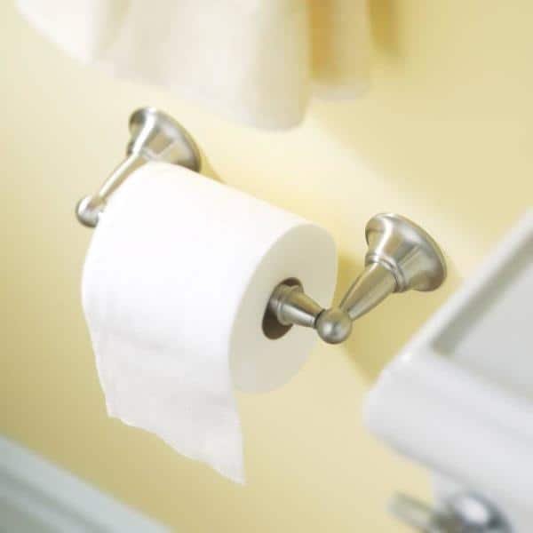 Sage Brushed Nickel Wall Mounted Toilet Paper Holder