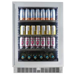 Hanover Library Series 24 in. 172-Can Capacity Cooler HBV60101-1SS