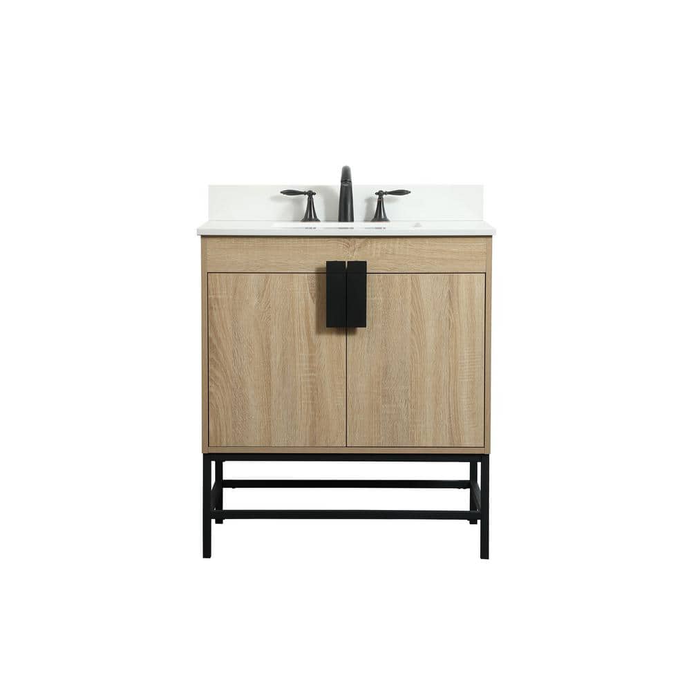 Simply Living 30 in. W x 19 in. D x 33.5 in. H Bath Vanity in Mango Wood wi