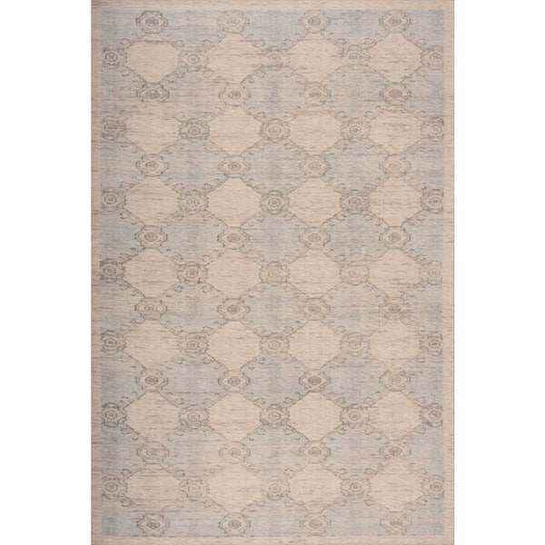 Brinelle Traditional Diamond Indoor Washable Area Blue 8 ft. x 10 ft. Indoor Area Rug