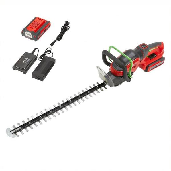 Henx A40XZU24-GB01 40V Electric Cordless 24 in. Multi-Colored Pole Hedge Trimmer with Charger and Battery