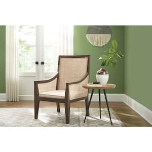 Haze/Cane Fabric Arm Chair (Set of 1)