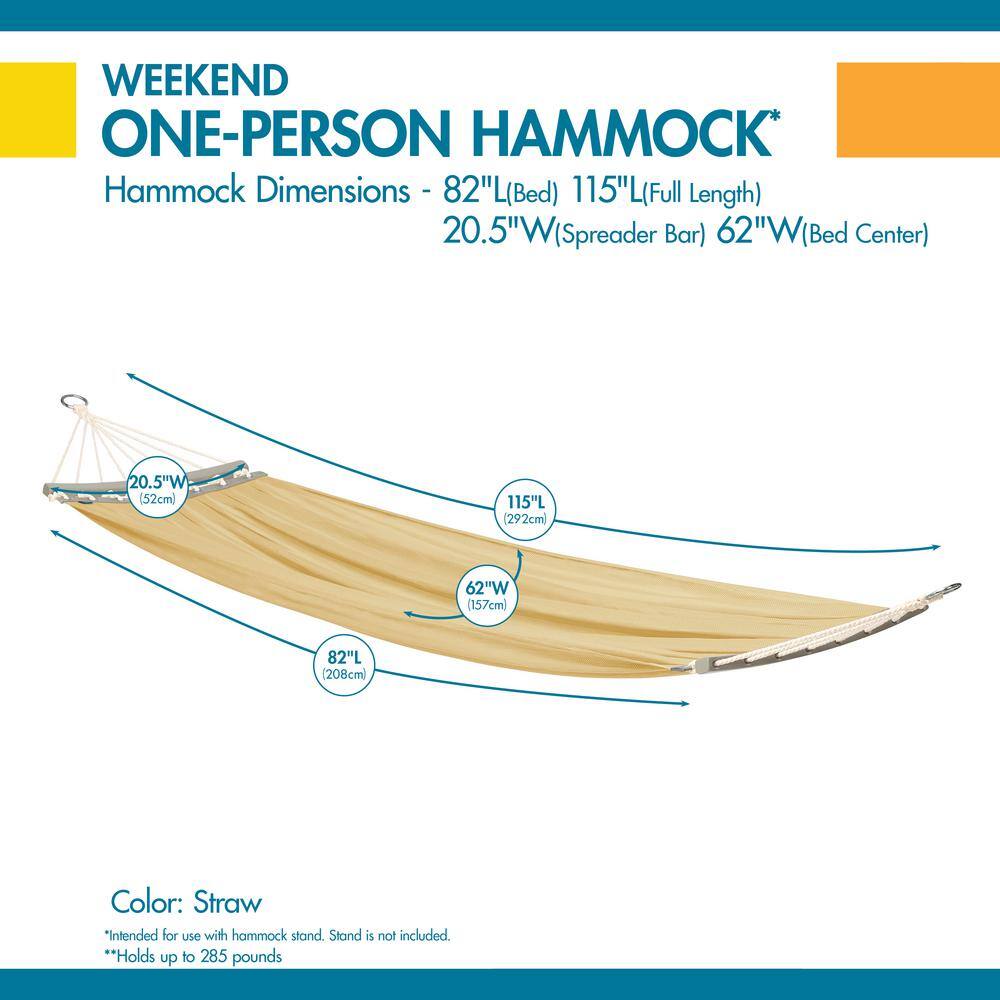 Straw Mesh One-Person Travel Hammock