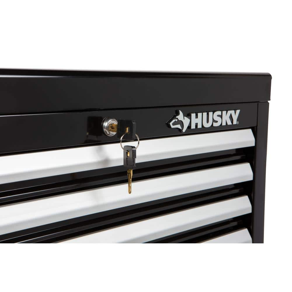 Image 81 - Husky HKST98065BK 26 in. W x 12 in. D Standard Duty 4-Drawer Top Tool Chest in Gloss Black, 15 AMP, 4500 RPM