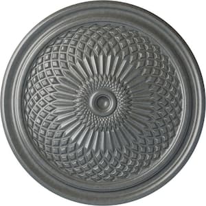 22 in. x 1-3/4 in. Trinity Urethane Ceiling Medallion (Fits Canopies upto 3 in.), Platinum