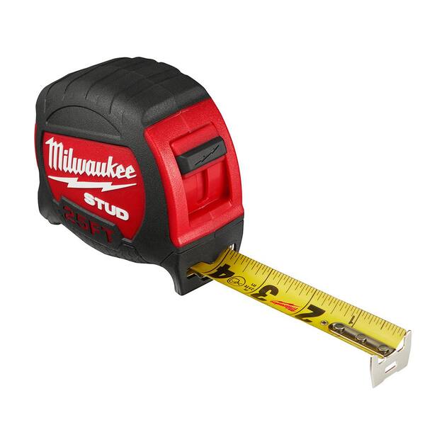 Milwaukee 25 Ft Stud Tape Measure 48 22 9925 The Home Depot