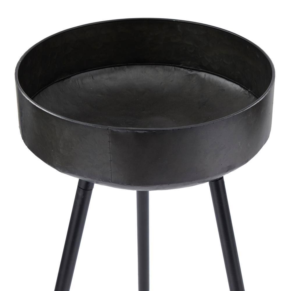 Monroe Lane Extra Large Black Metal Planter Set with Stands