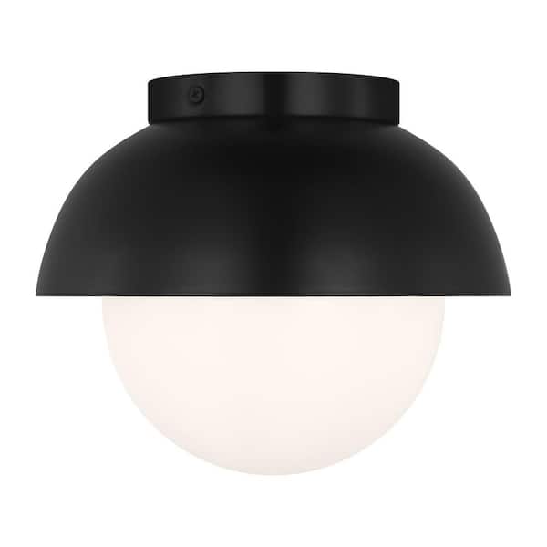 SCOTT LIVING Hyde 8 in. 1-Light Midnight Black Flush Mount