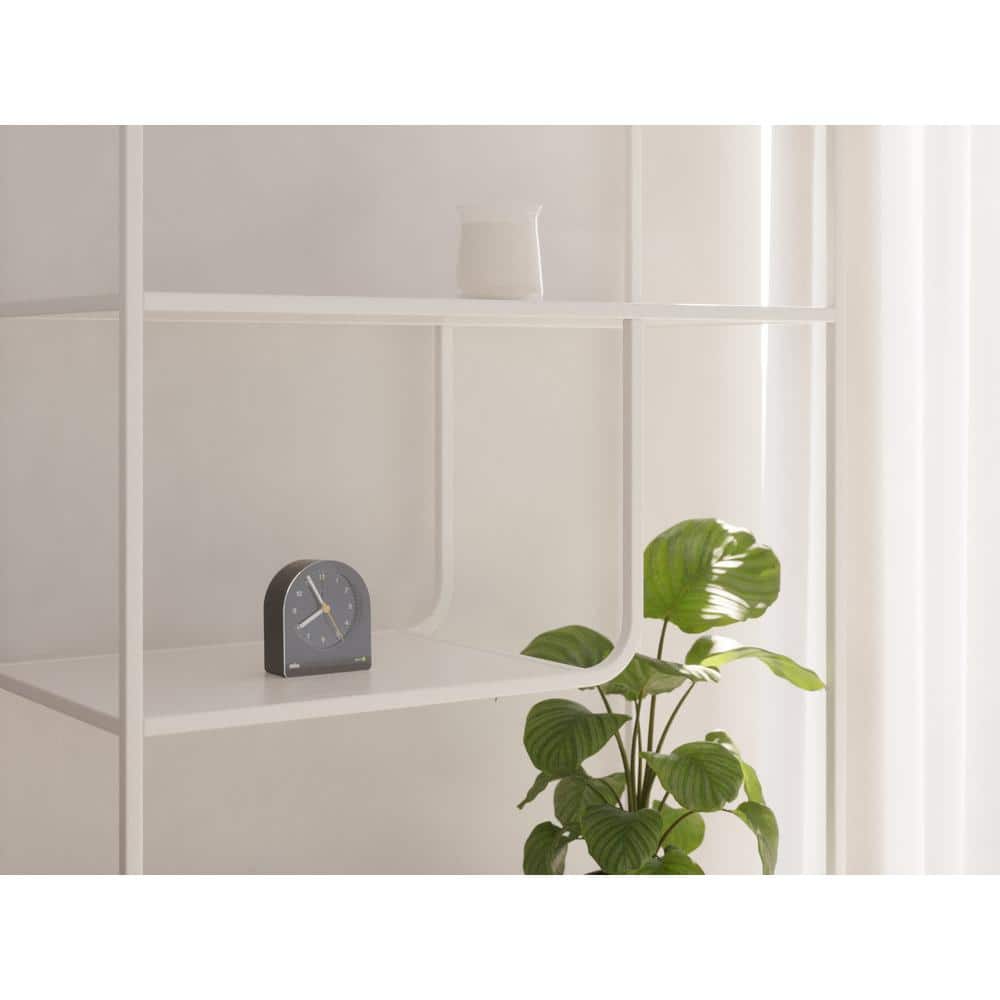 Braun Black Classic Analog Alarm Clock with Luminous Hands
