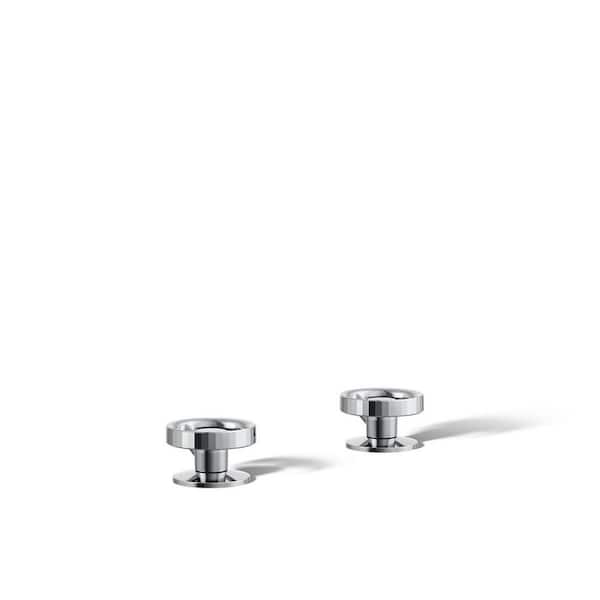 Components Deck-Mount Bath Faucet Handles in Polished Chrome