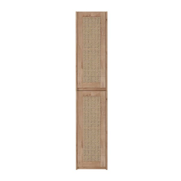 23.62 in. W x 29.5 in. H Imitative Brown Plywood Surface Mount Medicine Cabinet without Mirror with Soft Close Doors