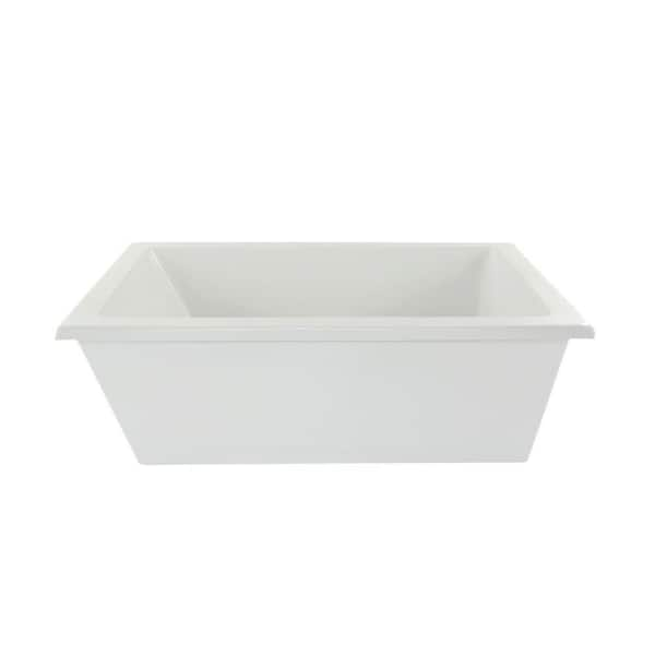 Hydro Systems Annapolis 66 in. Acrylic Flatbottom Air Bath Bathtub in White