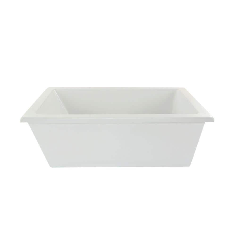 Annapolis 66 in. Acrylic Flatbottom Air Bath Bathtub in White price history on PriceWatchPro