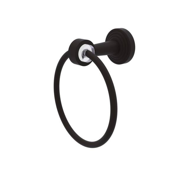 Allied Brass Pacific Beach Collection Wall Mounted Towel Ring in Oil Rubbed Bronze