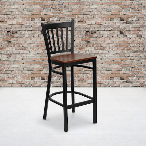 28.75 in. Black Bar Stool