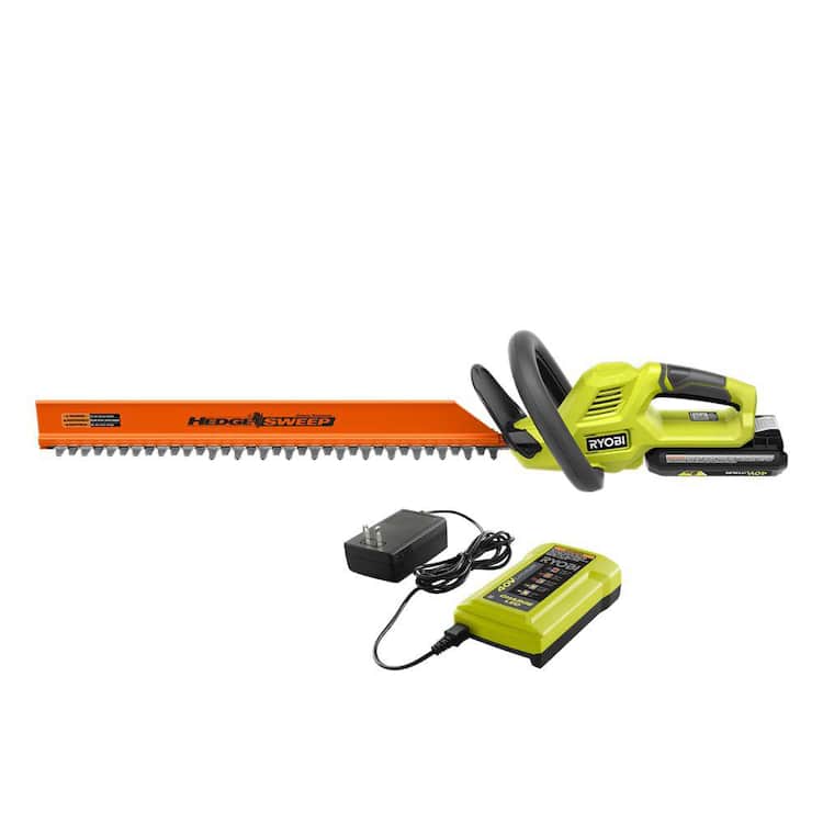 RYOBI 40V 24 in. Cordless Battery Hedge Trimmer with 2.0 Ah Battery and Charger