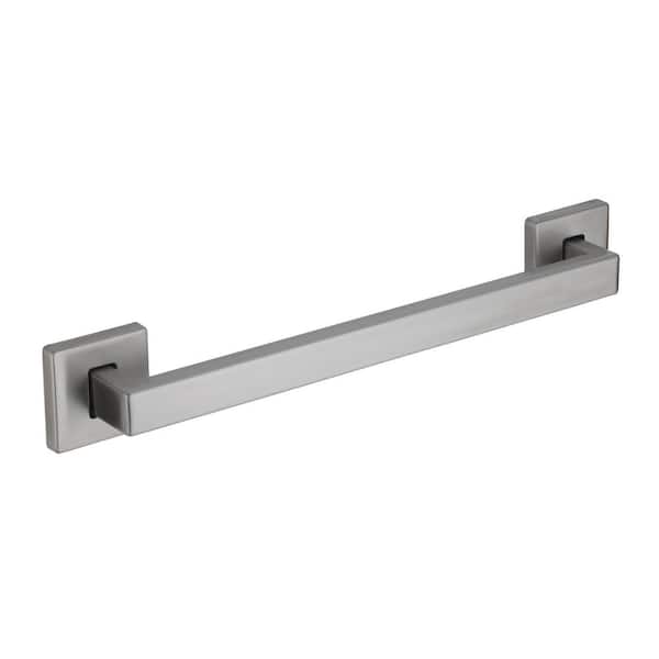 Glacier Bay 18 in. Soft Square Style Grab Bar in Stainless Steel