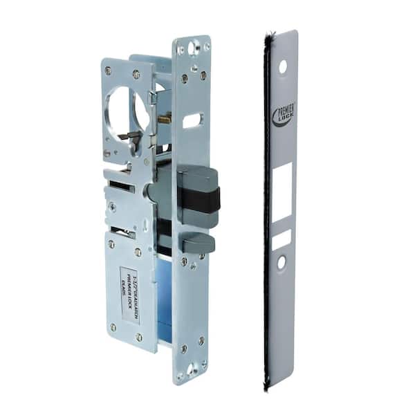 Premier Lock 1-1/2 in. Commercial Deadlatch Narrow Stile Mortise Lock - Right Handed