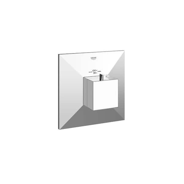 GROHE GrohFlex Allure Single-Handle Thermostatic Valve Only Trim Kit in StarLight Chrome (Valve Sold Separately)