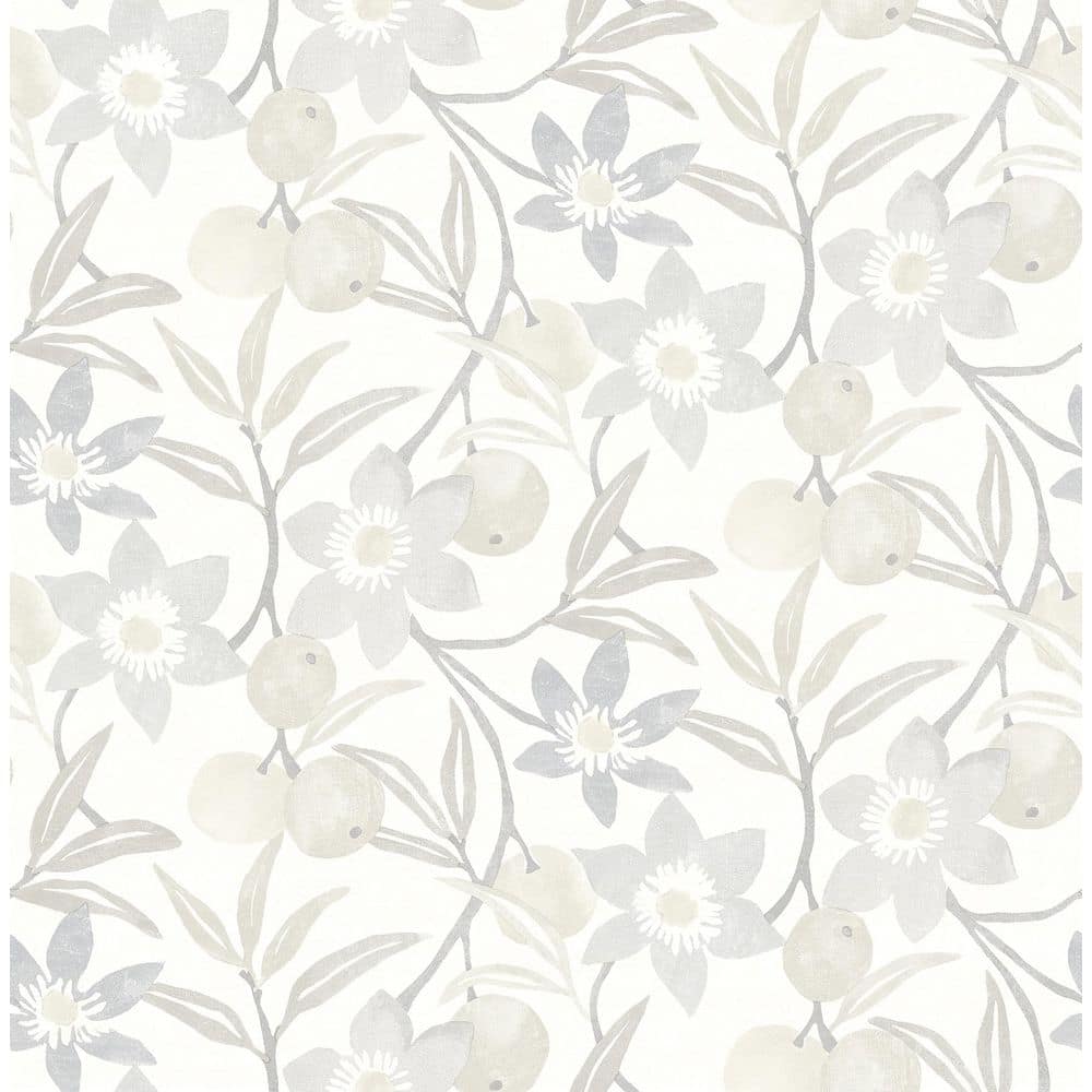 Passiflora Grey Fruit and Floral Wallpaper Sample price history on PriceWatchPro
