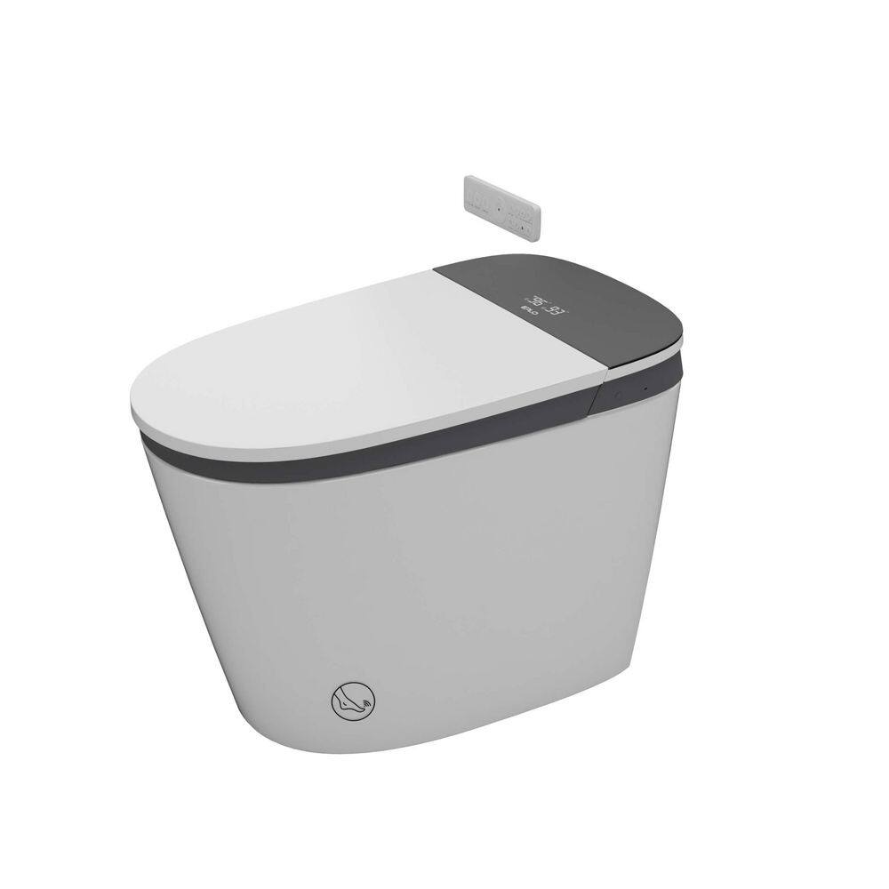 Smart Bidet Toilet 1.1/1.6GPF in White with ADA Height,MaP Flush 1000g,Foam Shield,Built in Tank,Elongated Modern Toilet price history on PriceWatchPro