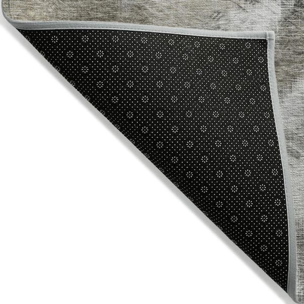 Beige, Taupe, Gray 8 ft. x 10 ft. Woven Abstract Polyester Rectangle Indoor / Outdoor Area Rug
