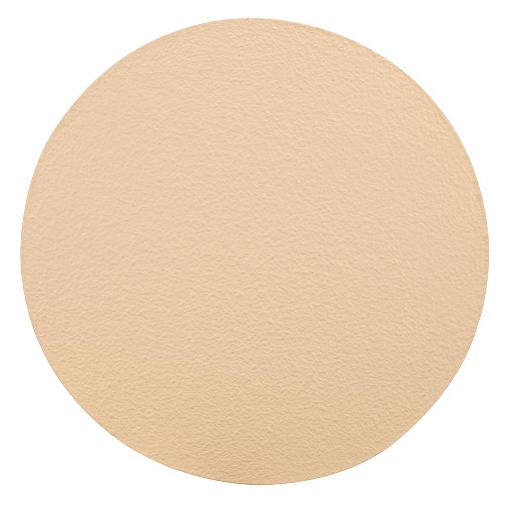 Cream Fluted Round Wood Accent Table