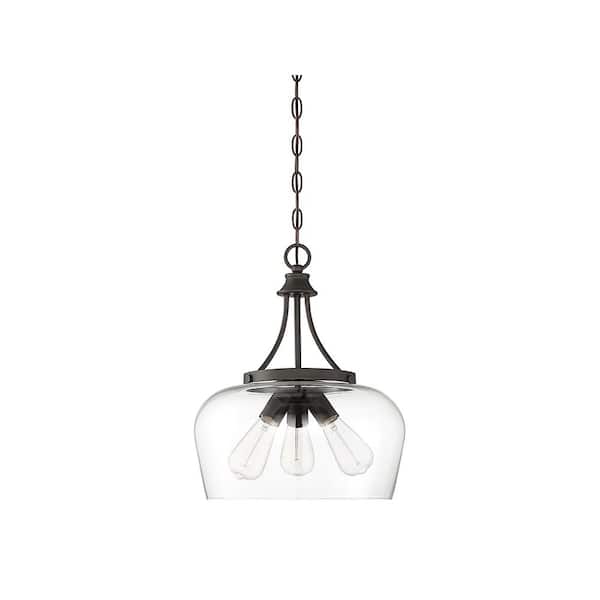 Savoy House Octave 15 in. W x 18 in. H 3-Light English Bronze
