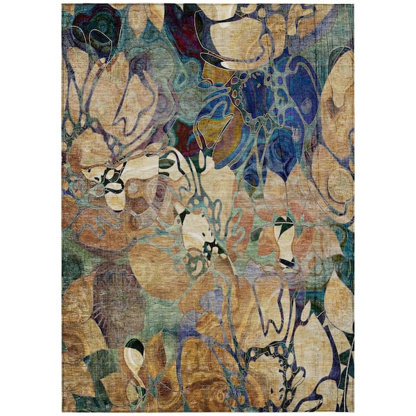 Chantille ACN558 Beige 3 ft. x 5 ft. Machine Washable Indoor/Outdoor Geometric Area Rug