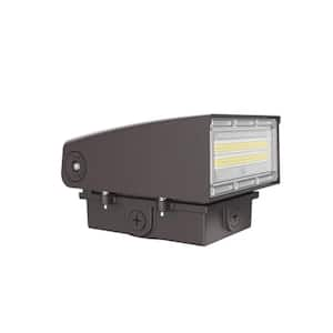 60-Watt Equivalent 13000 Bronze Integrated LED Adjustable Wall Pack