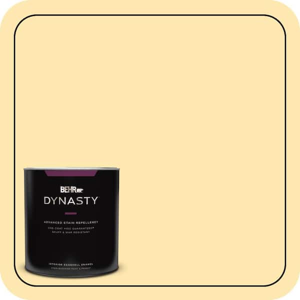BEHR DYNASTY 1 qt. #P280-2 Gold Thread Eggshell Enamel Interior Stain-Blocking Paint & Primer