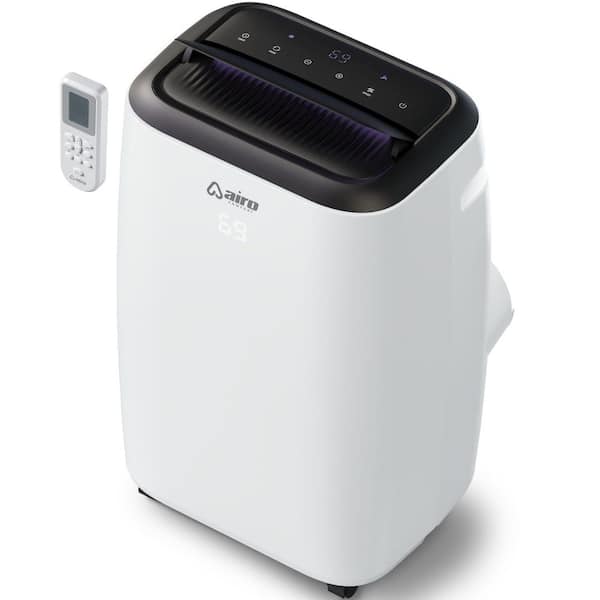 14,000 BTU (10,000 BTU DOE) Portable Air Conditioner Cools 700 Sq. Ft. with Dehumidifier and LCD Remote in White
