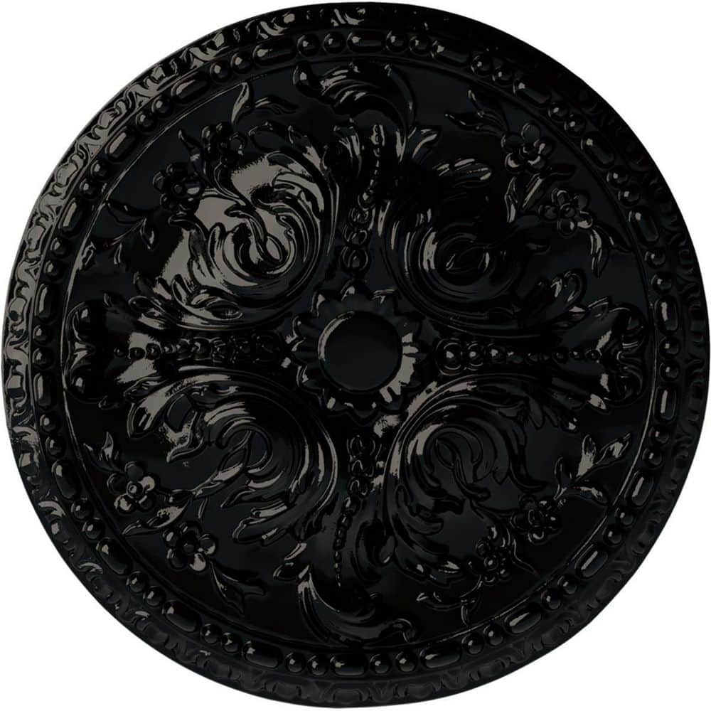 19-5/8 in. x 3/4 in. Amelia Urethane Ceiling Medallion (Fits Canopies upto 2-3/8 in.), Black Pearl price history on PriceWatchPro