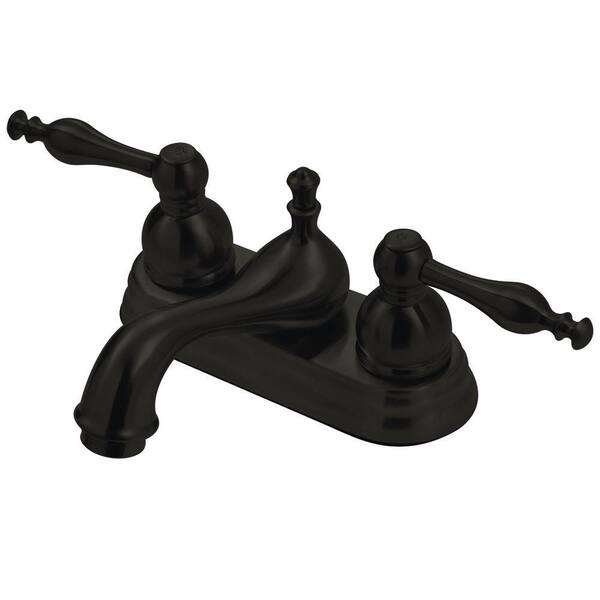 Kingston Brass Classic 4 in. Centerset 2-Handle Mid Arc Bathroom Faucet in Oil Rubbed Bronze