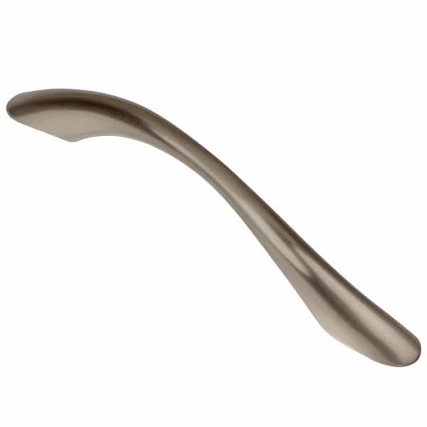 GlideRite 3-3/4 in. Center-to-Center Satin Nickel Curved Arch Cabinet Pulls (10-Pack)
