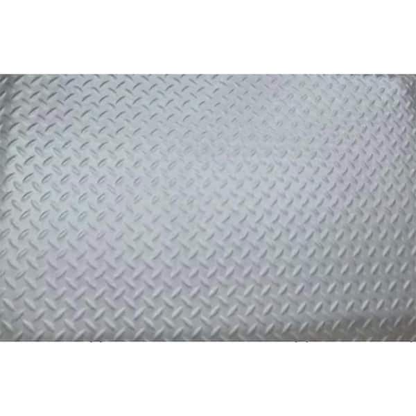 Mohawk Home Footlover Diamond Gray 24 in. x 120 in. Vinyl Indoor/Outdoor Anti Fatigue Mat