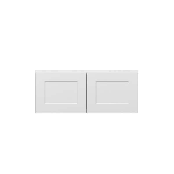 Unbranded Norfolk Shaker 36 in. W x 15 in. H x 24 in. D in Painted White Plywood Assembled Wall Cabinet