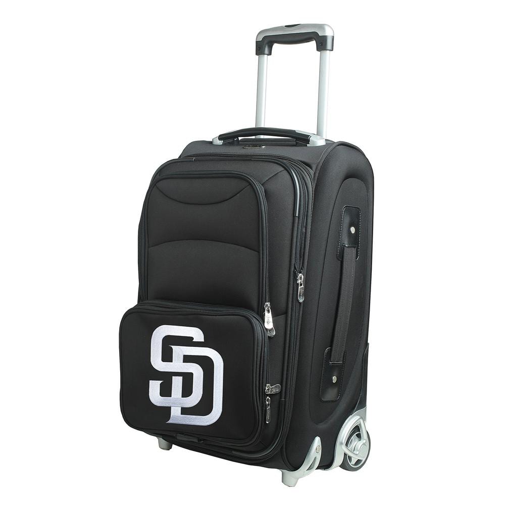 Denco MLB San Diego Padres 21 in. Black CarryOn Rolling Softside Suitcase MLSDL203 The Home Depot