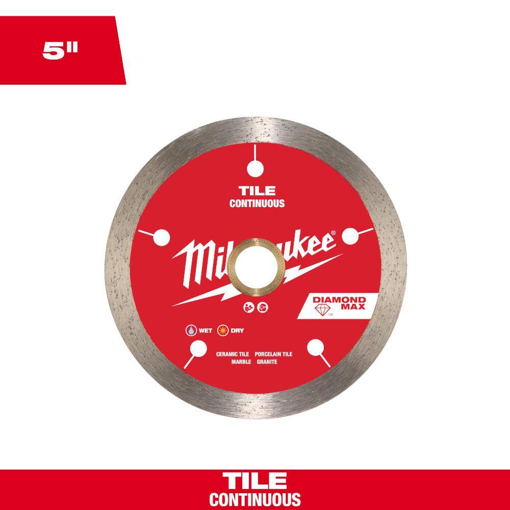 5 in. DIAMOND MAX Continuous Tile Diamond Blade price history on PriceWatchPro