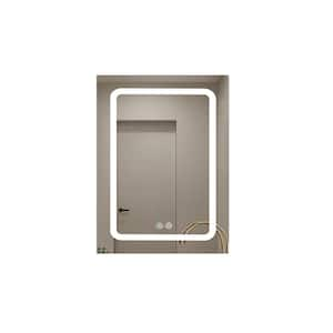 2-0 in. W x 30 in. H Rectangular Aluminum Medicine Cabinet with Mirror