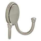 Atticus 2-7/9 in. Satin Nickel Double Wall Hook with Concealed Fasteners
