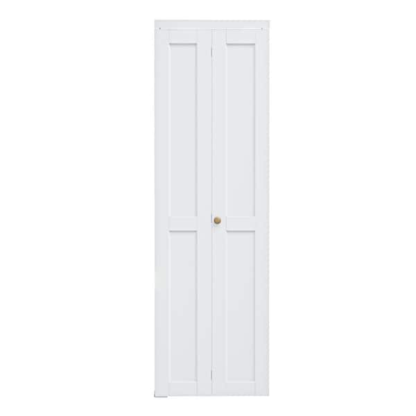 ARK DESIGN 24 in. x 80 in. DIY Design 2-Panel Solid Core White
