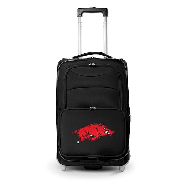 Denco NCAA Arkansas 21 in. Black Carry-On Rolling Softside Suitcase