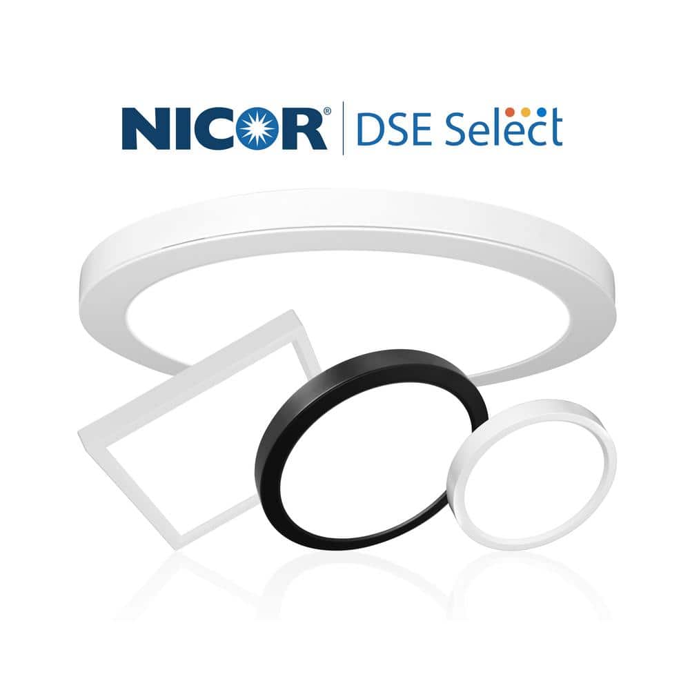 White Round LED Surface Mount Downlight with Selectable Color Temperature