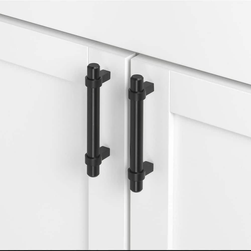 Matte Bronze Modern Bar Pull with Mounting Hardware