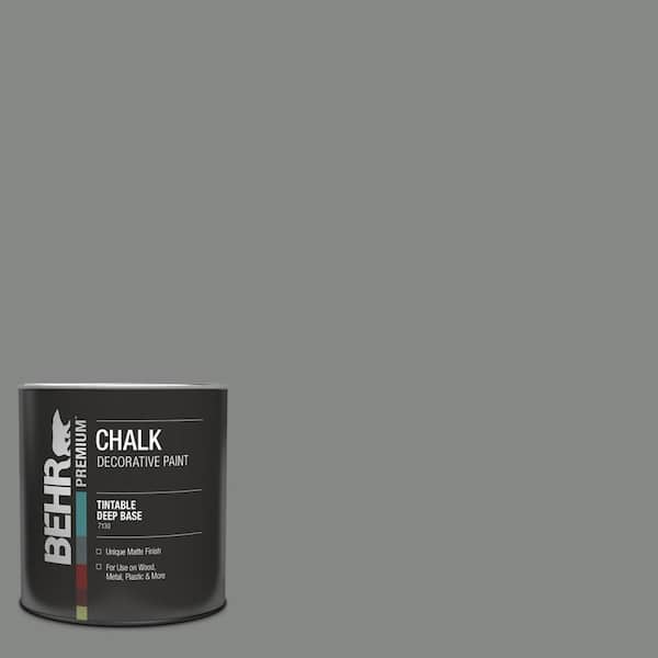 BEHR PREMIUM 1 qt. #PPU25-17 Euro Gray Interior Chalk Decorative Paint