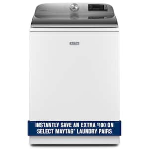 4.7 cu. ft. Smart Capable White Top Load Washing Machine with Extra Power and Deep Fill Option