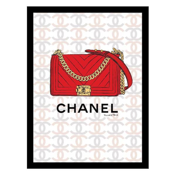 VENICE BEACH Collections Designer Handbag by Fairchild Paris 1-Piece Framed Graphic Print Abstract Poster Art Print 18 in. x 14 in.